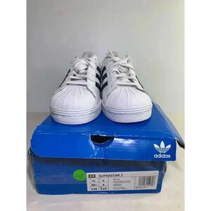 .2013 NEW! Adidas SUPERSTAR J, White/Black-US 4.5 Mens